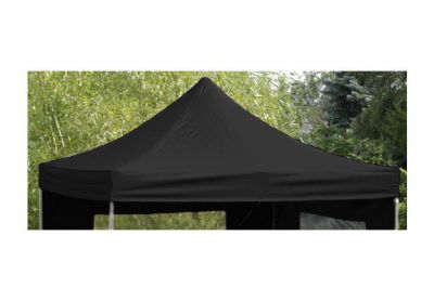 PROFI Póttető kerti összecsukható sátorhoz 3 x 3 m  fekete