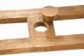 Kerti bútor készlet DIVERO® 6 db szék + asztal - tíkfa