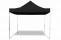 Kerti party sátor lábas PROFI 3 x 3 m fekete + 4 oldalas