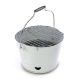 Grillsütő vödör Mini BBQ Fehér