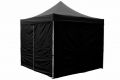 Két oldalfal PROFI kerti sátorhoz 3 x 3 m - fekete