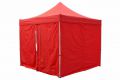 Két oldalfal PROFI kerti sátorhoz 3 x 3 m - piros