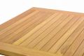 DIVERO Kerti asztal 80 x 80 cm teak fa