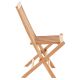 DIVERO Kerti szék összecsukható 4 db tíkfa