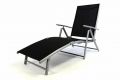 Kerti állítható nyugágy GARTHEN - fekete