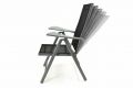 Kerti szék összecsukható GARTH 4 db - fekete