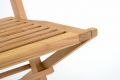 DIVERO Összecsukható kert szék Hantown  teak fa