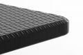 Összecsukható kerti asztal rattan kivitel180 x 75 cm fekete