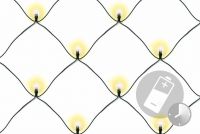 NEXOS LED fényháló 2 x 2 m 160 dióda meleg fehér