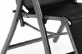 Kerti összecsukható székek DELUXE 2 db - fekete