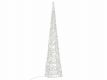 NEXOS Karácsonyi akril piramis 90 cm meleg fehér konektorba