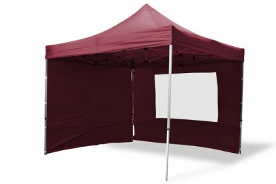 Összecsukható kerti sátor PROFI 3 x 3 m bordó