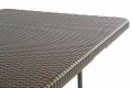 Összecsukható kerti asztal rattan design180 x 75 cm barna