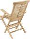 DIVERO Kerti szék összecsukható tíkfa