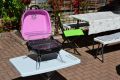 Faszenes hordozható grillsütő Garth BBQ Pink