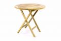 DIVERO Kerti asztal Ø 80 cm tíkfa