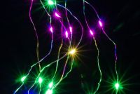 Akkukhoz való 2 db fényhuzal szett 8 db LED színes