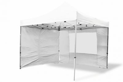 GARTHEN Kerti pavilon PROFI 3 x 3 m + 4 oldalfal fehér