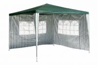 GARTHEN Kerti sátor zöld 3 x 3 m + 2 oldalfal