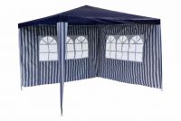 GARTHEN Kerti sátor kék 3 x 3 m + 2 oldalfal