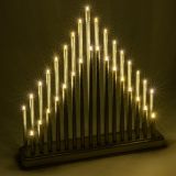 NEXOS Gyertyatartó 33 LED Ezüst