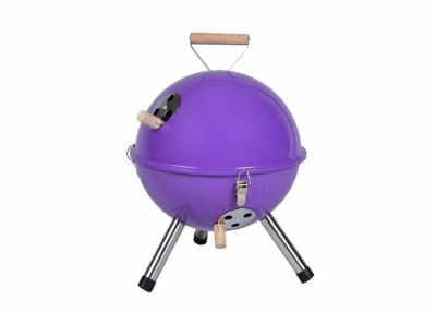 Faszenes grill kerek Mini BBQ Lila