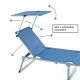 DIVERO Összecsukható kerti nyugágy tetővel XXL Kék