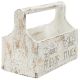 Dekoratív virágbox 30 x 17 x 25 cm - fehér