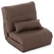 DIVERO TV fotel Relax Lounger Barna