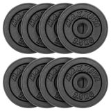 MAXXIVA® Súlytárcsa szett 20 kg öntöttvas fekete