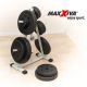 MAXXIVA® Súlytárcsa szett 6 x 5 kg cement fekete
