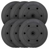 MAXXIVA® Súlytárcsa szett 6 x 5 kg cement fekete