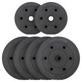 MAXXIVA® Súlytárcsa szett 6 db 25 kg cement fekete