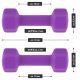 MAXXIVA Súlyzó szett neoprén borítással 2 x 2 kg lila