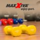 Egykezes súlyzó szett vinyl Maxxiva®  2 x 1 kg sárga
