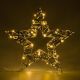 Karácsonyi csillag időzítővel meleg fehér 30 LED 40 cm
