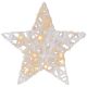 MAXXIVIA Csillogó csillag meleg fehér  20 LED Ø 30 cm