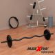 MAXXIVA® Súlyzórúd csillagzárral fekete 120 cm
