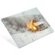 NEXOS Falikép téli ház 1 LED 30 x 40 cm
