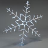 NEXOS Karácsonyi LED dekoráció hópehely 42 LED 55 cm