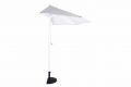 GARTHEN Félköríves kerti napernyő fehér + tartozék