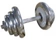 Egykezes állítható súlyzó krómozott 20 kg