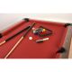 GamesPlanet® Biliárdasztal TRENDLINE Piros 6ft 184 x 108 cm