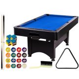 GamesPlanet® Biliárdasztal TRENDLINE sötét 6ft + tartozékok