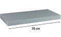 Fali polc STILISTA® Volato 70 cm - ezüst