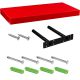 Fali polc STILISTA® Volato 90 cm - piros