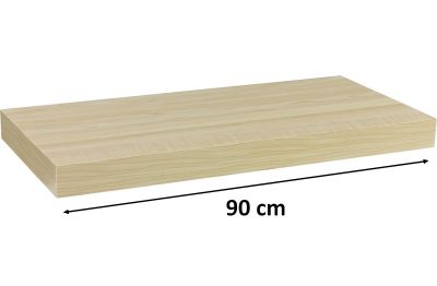 Fali polc STILISTA® Volato 90 cm - fa világos