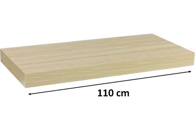 Fali polc STILISTA® Volato 110 cm - fa világos