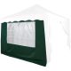 INSTENT Pavilon oldalfal ablakkal 3 x 2 m zöld
