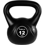 Kettlebell súlyzó MOVIT 12 kg fekete